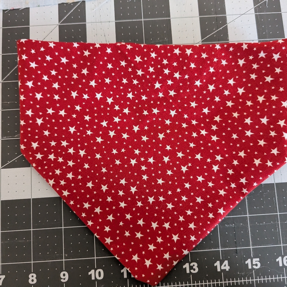 Red and White Star Pet Bandana